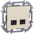 Розетка компьютерная 2-м Inspiria RJ45 кат.5E UTP сл. кость Leg 673836 1657339 - фото 16764858