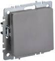 Выключатель проходной 1-кл. СП BRITE ВС10-1-6-БрС 10А механизм сталь IEK BR-V12-0-10-K46 1617241 - фото 16764962