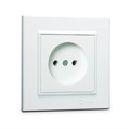 Розетка б/з (Керамика) СП Karea 16А IP20 бел. Makel 56001002 1600113 - фото 16765141