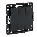 Выключатель 3-кл. Стокгольм 10А механизм черн. PROxima EKF EZV10-024-10 1475072 - фото 16765300