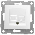 Розетка компьютерная 1-м СП Bravo RJ45 механизм бел. GUSI С10К1-001 543227 - фото 16765681