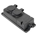 Колодка 2-м 16А IP44 2P+PE 230В с защ. крышками каучук PROxima EKF RPS-018-16-230-44-r 527770 - фото 16765796