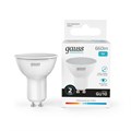 Лампа светодиодная Elementary 9Вт MR16 софит 4100К нейтр. бел. GU10 660лм GAUSS 13629 1275018 - фото 16765823