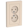 Розетка 2-м СП AtlasDesign 16А IP20 без заземл. в сборе беж. SE ATN000220 1240186 - фото 16765944