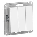 Выключатель 3-кл. СП AtlasDesign 10А IP20 (сх. 1+1+1) 10AX механизм бел. SE ATN000131 1240138 - фото 16765958