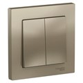 Выключатель 2-кл. СП AtlasDesign 10А IP20 (сх. 5) 10AX в сборе шампань SE ATN000552 1240333 - фото 16765959