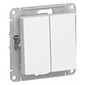 Выключатель 2-кл. СП AtlasDesign 10А IP20 (сх. 5) 10AX механизм бел. SE ATN000151 1240152 - фото 16765962