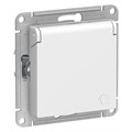 Розетка 1-м СП AtlasDesign 16А IP20 с заземл. защ. шторки с крышкой механизм бел. SE ATN000146 1240149 - фото 16765966
