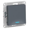 Выключатель 1-кл. СП AtlasDesign 10А IP20 (сх. 1а) 10AX с подсветкой механизм грифель SE ATN000713 1240399 - фото 16765986