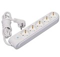 Удлинитель 5х5м с заземл. 16А IP20 с выкл. защ. шторки Makel N5310063 506853 - фото 16765995