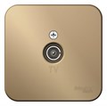 Розетка телевизионная TV ОП Blanca 16А 250В коннектор с изолир. пластиной титан SE BLNTA000014 1210608 - фото 16766129