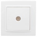 Розетка телевизионная TV 1-м СП Минск 5-862МГц 75Ом бел. Basic EKF ERA00-027-10 453855 - фото 16766266