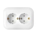 Розетка 2-м СП 16А IP20 с заземл. защ. шторки бел. Bylectrica РС16-357 421342 - фото 16766320