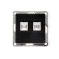 Розетка компьютерная + телефонная 2-м СП W59 RJ45 + RJ11 кат.5E 1А механизм черн. бархат SE RSI-251TK5E-6-86 1117991 - фото 16766419