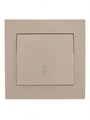 Переключатель проходной 1-кл. СП Rain IP20 крем. LEZARD 703-0303-105 388696 - фото 16766491