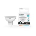 Лампа светодиодная Elementary 3.5Вт MR16 софит 4100К нейтр. бел. GU5.3 300лм GAUSS 13524 296645 - фото 16766662