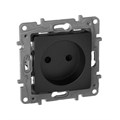 Розетка 1-м СП Etika 16А IP31 250В 2P без заземл. защ. шторки немецк. стандарт винтов. клеммы механизм антрацит Leg 672634 1066925 - фото 16766694
