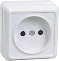 Розетка 1-м ОП Октава 10А IP20 без заземл. бел. IEK ERO10-K01-10-DC 245717 - фото 16766946