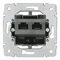 Розетка компьютерная 2-м Galea Life RJ45 кат.3 PRO21 механизм Leg 775936 147401 - фото 16766999