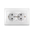 Розетка 2-м СП Севиль 16А IP20 с заземл. бел. UNIVersal С0128 75163 - фото 16767578