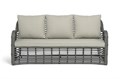 "Ницца" диван из искусственного ротанга трехместный, цвет серый YH-C3230W Grey - фото 16769948