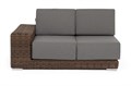 "Капри" модуль диванный правый с подушками, цвет коричневый YH-C2875WY brown - фото 16770124