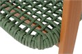 "Амстердам" стул плетеный из роупа, каркас алюминий, роуп зеленый круглый AM2410-CH Green - фото 16770142