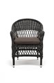 "Сицилия" плетеный стул из искусственного ротанга, цвет графит YH-C1620W graphite - фото 16770253