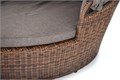 "Стильяно" плетеная кровать круглая, цвет коричневый YH-L618W brown - фото 16770609