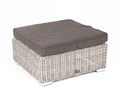"Лунго" плетеная оттоманка с подушкой, цвет бежевый YH-S4019W-1 beige - фото 16771042