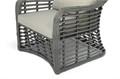 "Ницца" кресло из искусственного ротанга, цвет серый YH-C1230W Grey - фото 16771610