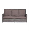 "Гляссе" диван трехместный из искусственного ротанга, цвет графит YH-C3579W-2 graphite - фото 16771675
