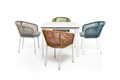 "Аркобалено" обеденная группа на 4 персоны со стульями "Марсель", каркас белый, роуп цветной ARC-CM4T1-5-SET color - фото 16771779