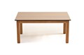 "Канны" журнальный столик из HPL 90х60, H40, основание дуб, цвет столешницы "дуб" OAK-T-90-60-4sis - фото 16771807