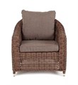"Кон Панна" кресло из искусственного ротанга, цвет коричневый YH-C1808W brown - фото 16772036