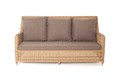 "Гляссе" диван трехместный из искусственного ротанга, цвет соломенный YH-C3579W-2 - фото 16772075