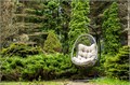 "Венеция" подвесное кресло-кокон из искусственного ротанга, цвет серый с бежевой подушкой YH-L23703W Grey - фото 16772452