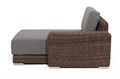 "Капри" кушетка из искусственного ротанга, цвет коричневый YH-C1865WZ brown - фото 16772478
