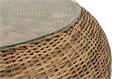 "Барселона" журнальный столик из искусственного ротанга, цвет соломенный YH-S4093G - фото 16772484