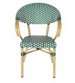 "Грас" плетеный стул из искусственного ротанга, цвет зеленый ZF2049C green - фото 16772558