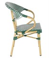 "Грас" плетеный стул из искусственного ротанга, цвет зеленый ZF2049C green - фото 16772559