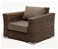 "Боно" кресло из искусственного ротанга, цвет коричневый YH-C1515W brown - фото 16772695
