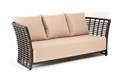 "Валенсия" диван из искусственного ротанга трехместный, цвет бронзовый YH-C3250W Bronze - фото 16772766