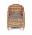 "Равенна" плетеное кресло из искусственного ротанга (гиацинт), цвет соломенный YH-C1103W TW - фото 16772993