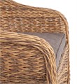 "Равенна" плетеное кресло из искусственного ротанга (гиацинт), цвет соломенный YH-C1103W TW - фото 16772996
