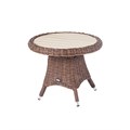 "Равенна" кофейный стол из искусственного ротанга, цвет коричневый YH-S4329P brown - фото 16773190