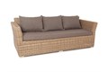 "Капучино" диван из искусственного ротанга трехместный, цвет соломенный YH-C3130W-3 - фото 16773464