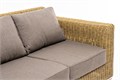 "Боно" диван из искусственного ротанга трехместный, цвет соломенный YH-C3515W - фото 16773582
