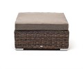 "Лунго" плетеная оттоманка с подушкой (гиацинт), цвет коричневый YH-S4019W-1-TW brown - фото 16773655
