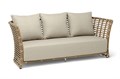 "Валенсия" диван из искусственного ротанга трехместный, цвет соломенный YH-C3250W - фото 16773902